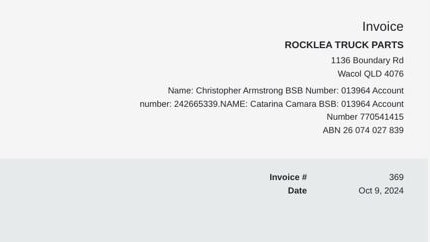 Fake social media profiles pretending to be Rocklea Truck Parts are scamming customers out of thousands of dollars. Photo: Supplied