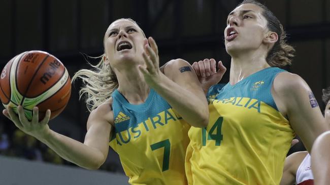 Australian Penny Taylor leads by example against France.
