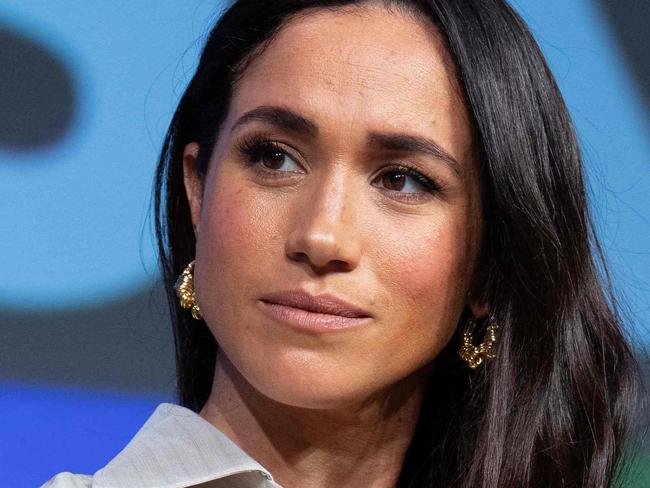 Britain's Meghan, Duchess of Sussex, attends the "Keynote: Breaking Barriers, Shaping Narratives: How Women Lead On and Off the Screen," during the SXSW 2024 Conference and Festivals at the Austin Convention Center on March 8, 2024, in Austin, Texas. (Photo by SUZANNE CORDEIRO / AFP)