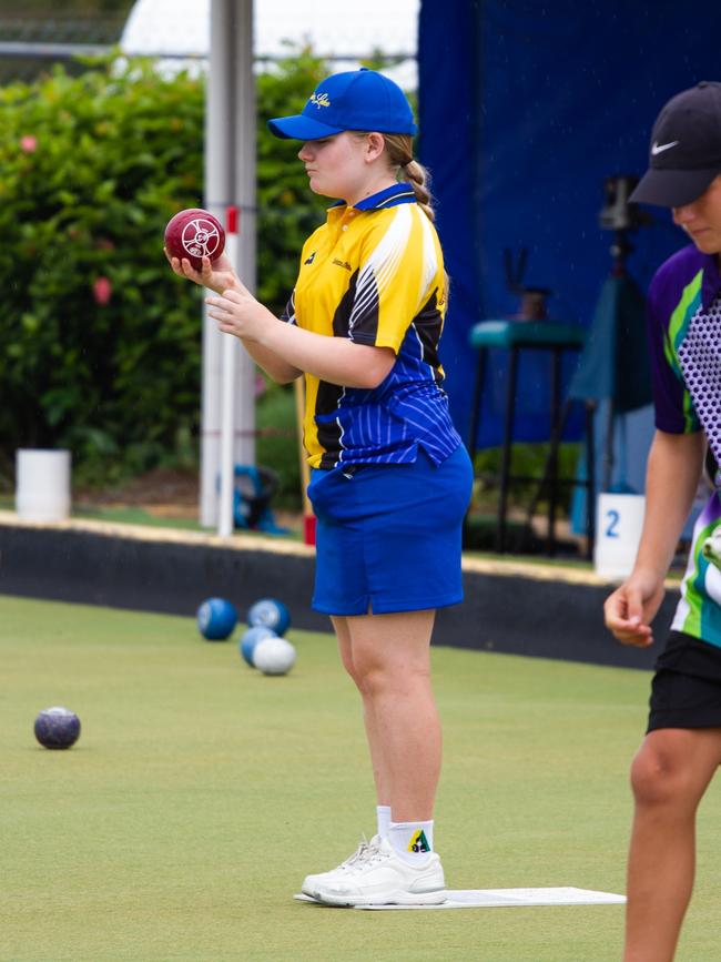 Logan Hughes takes a moment to consider her move.