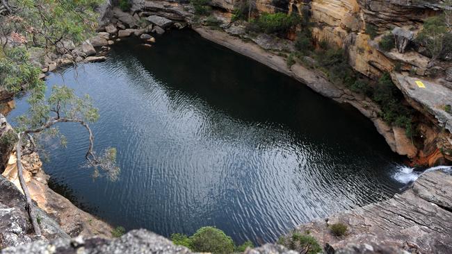 Local authorities have warned people against swimming in Mermaids Pool at Tahmoor. Picture: Simon Bullard