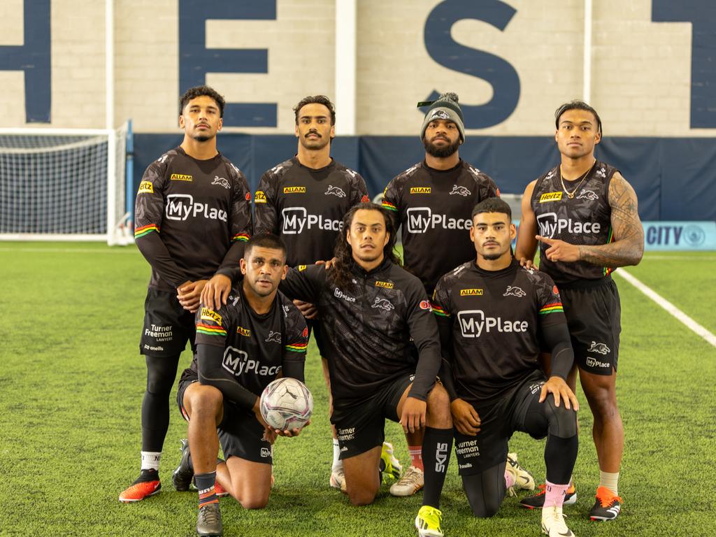 Penrith stars trained at Manchester City's training facilities. Credit: Supplied.