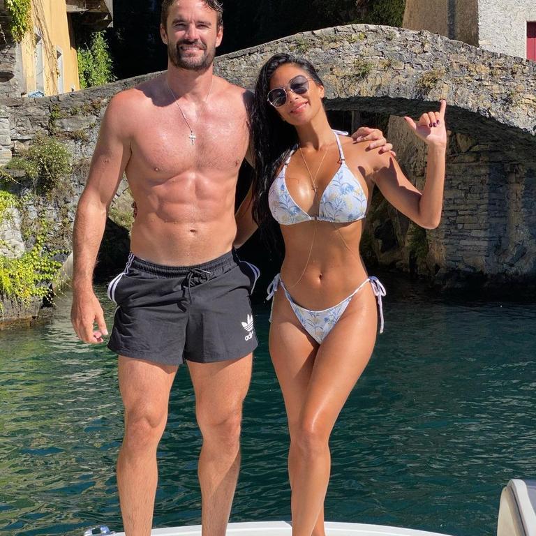 Nicole and Thom on holiday in Lake Como.