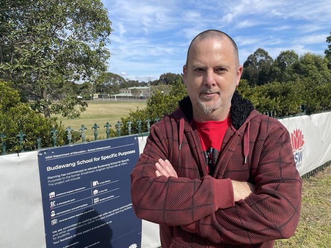 Parent Kevin Bartolo wants to know how the NSW Government intends on using a currently empty education facility in Milton. Picture: Emily Barton