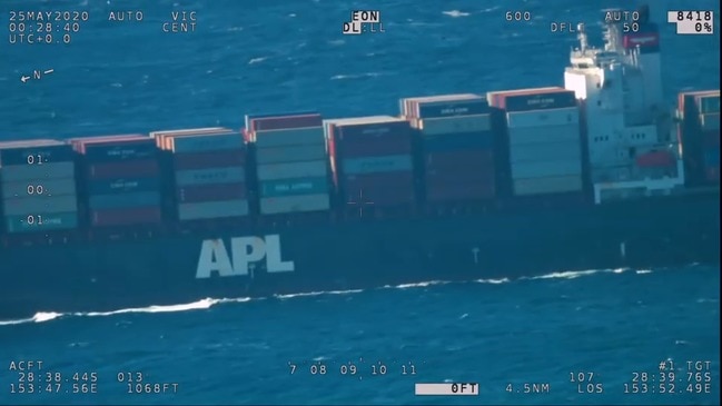 Cargo ship loses containers off NSW