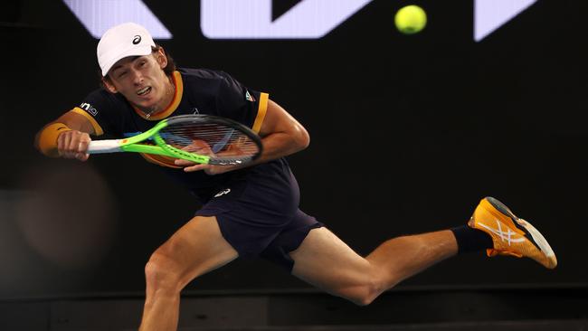 Alex de Minaur’s diminutive body is power packed. Picture: Michael Klein