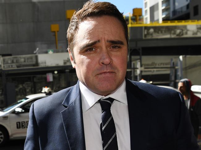 Former journalist Ben McCormack arrives at court. Picture: AAP