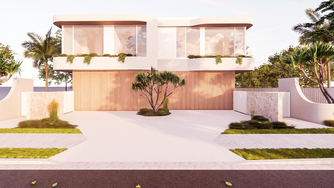 The Noosa Council has knocked back an application to build this duplex at 6 Margit Cres, Sunrise Beach. Picture: Contributed