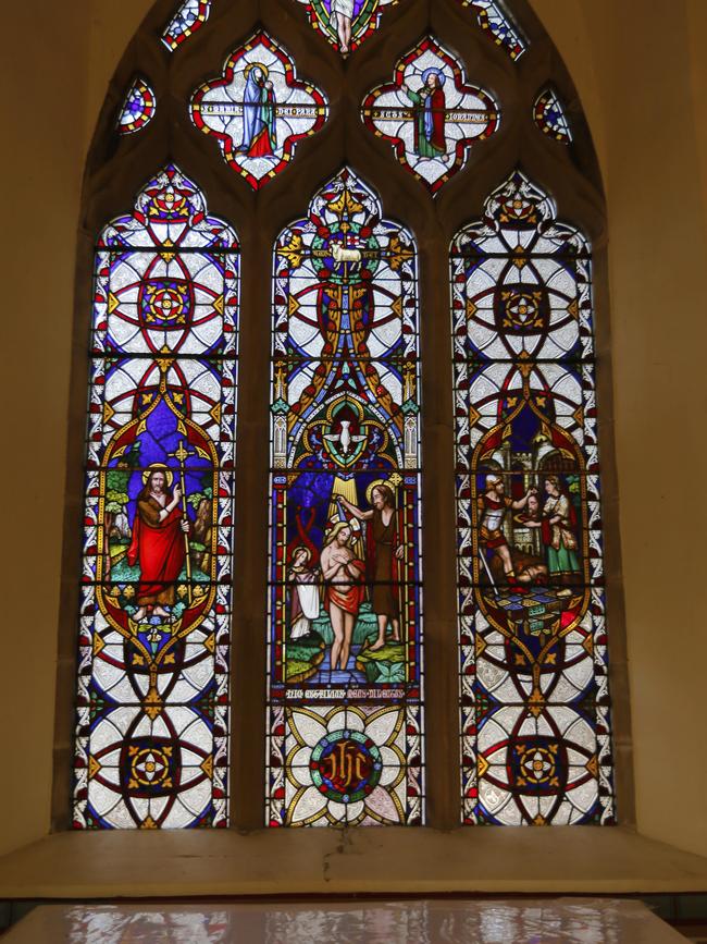 One of the stained-glass windows at Buckland Church. Picture: MATT THOMPSON