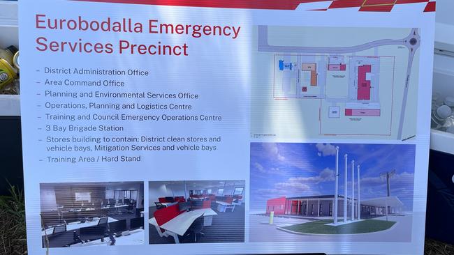 Plans on display for the $25m facility. Picture: Tom McGann