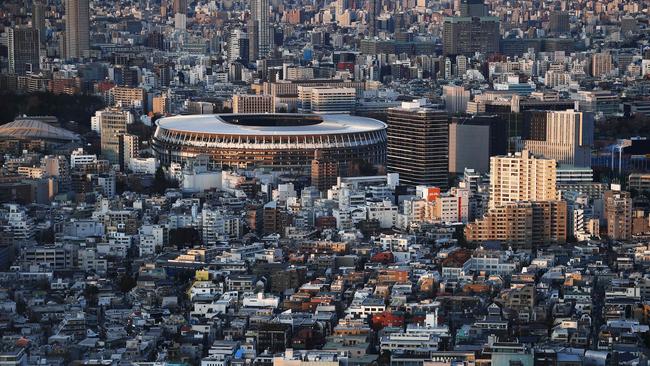 The New Tokyo Stadium, the main venue for the 2020 Tokyo Olympic Games