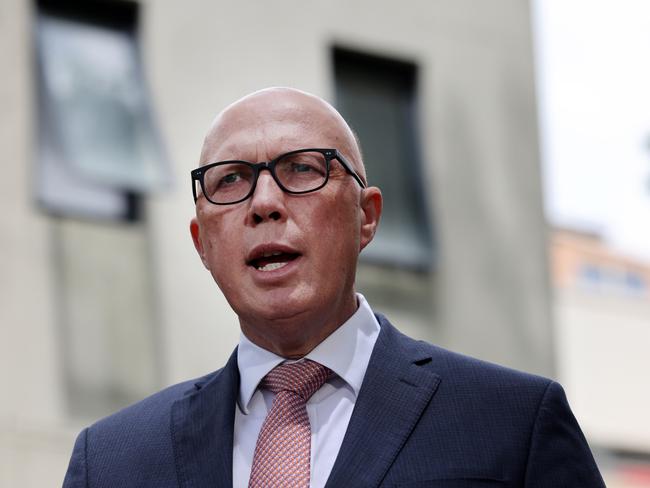 Leader of the Opposition Peter Dutton said the allegations againt Mr Jabbour were unfair. Picture: Richard Dobson