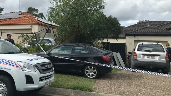 The house at Molendinar where the stabbing occurred. Picture: 7 News Gold Coast