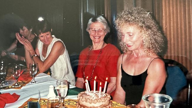 Beverley Brooker, right, at a gathering for her 50th birthday.