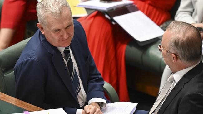 Workplace Relations Minister Tony Burke and Prime Minister Anthony Albanese in Question Time last week. Picture: Martin Ollman/NCA NewsWire