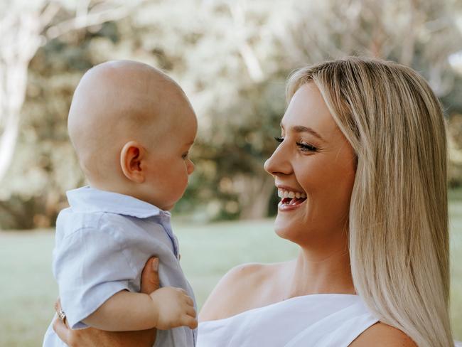 **HOLD FOR SATURDAY 16 NOVEMBER**Kendall Gilding with her son Moses in 2023. Photo: Sinead Gardner.