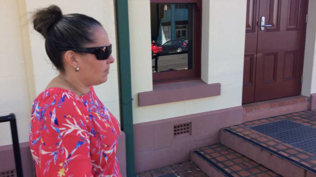 OWES MONEY: Belina Catherine Nott outside Ballina Local Court on January 17 after appearing for an examination over a civil dispute about unpaid electricity bills. Picture: Hamish Broome
