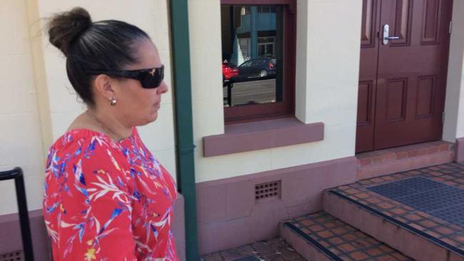 OWES MONEY: Belina Catherine Nott outside Ballina Local Court on January 17 after appearing for an examination over a civil dispute about unpaid electricity bills. Picture: Hamish Broome