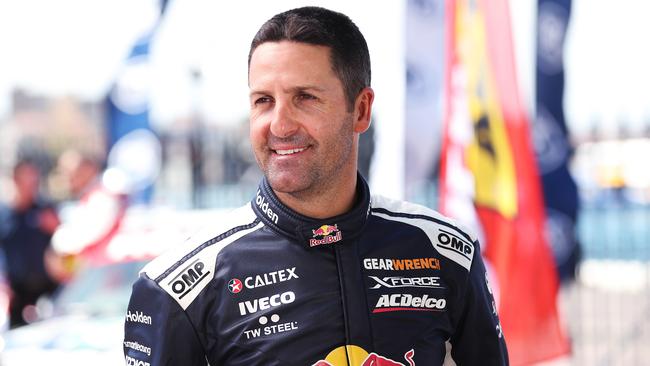 Supercars driver Jamie Whincup at the Fox Sports 4K Bathurst 1000 launch in Sydney on Wednesday. Picture. Phil Hillyard