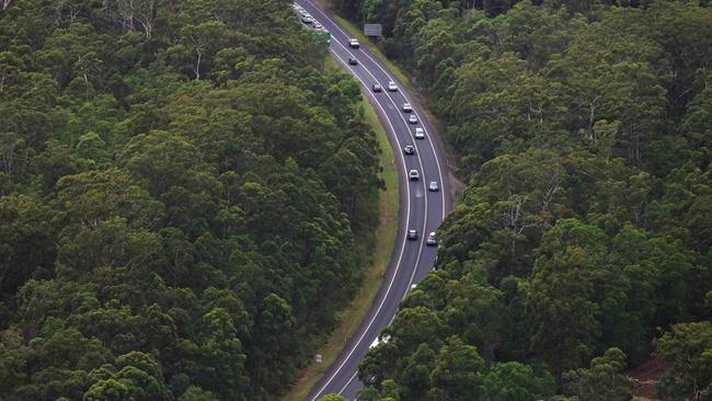 The Sunshine Motorway near Peregian Springs. Picture Lachie Millard