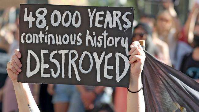 Rio Tinto has suffered a large backlash over its decision to destroy the caves. Picture: AAP Image/Richard Wainwright