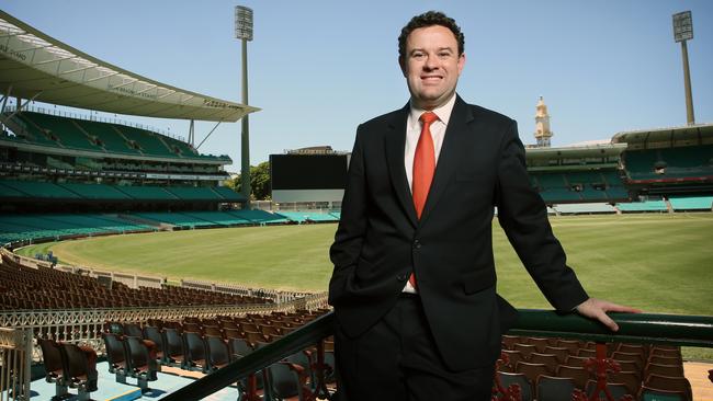 NSW Minister for Sport Stuart Ayres has warned against weak leadership in the wake of the stadiums controversy. Picture: Richard Dobson