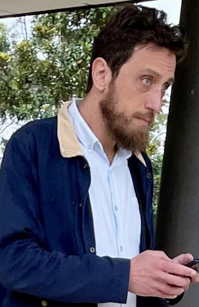 Justin Michael Gaetano leaves Coffs Harbour Local Court on Monday.