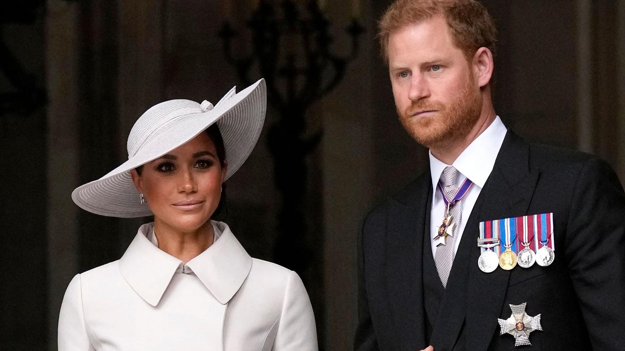 Tom Bower’s book is unrelenting about Harry and Meghan. Picture: Matt Dunham / POOL / AFP.