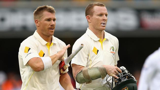 Australia’s David Warner (left) and Chris Rogers (right) averaged 51.32 as an opening pair.