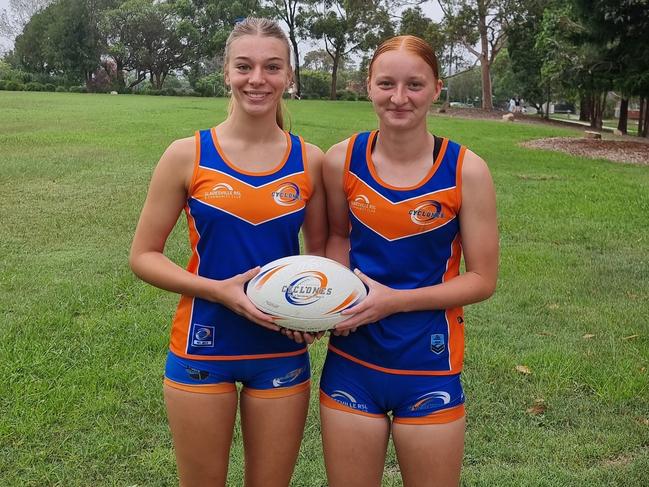 Charli Davis (left) and Phoebe Joslin. Picture: Contributed