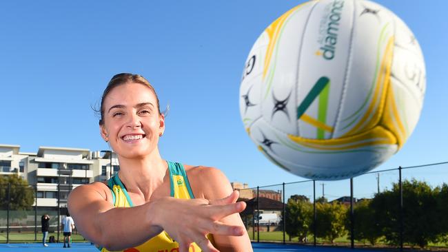 Diamonds’ captain Liz Watson is all smiles ahead of the 2022 Commonwealth Games. Picture: Josie Hayden