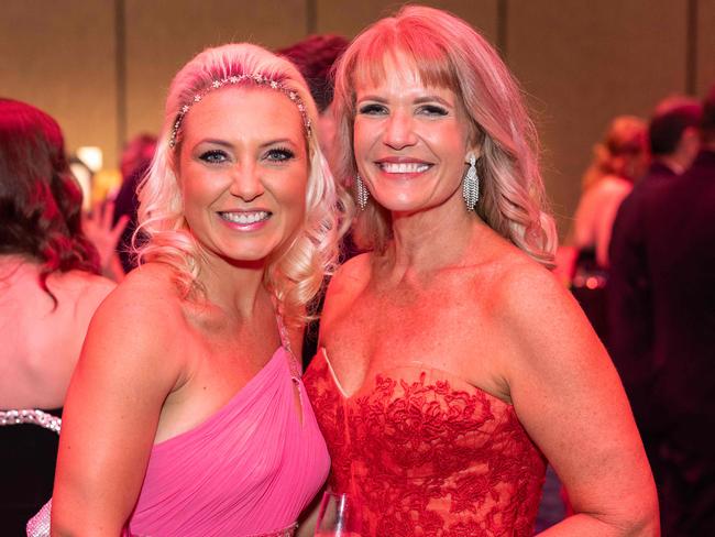 Michelle Massey and Peta Murray at Make A Wish Australia, The Greatest Gala at The Star Gold Coast. Picture: Celeste Humphrey (The Pulse with Portia Large).