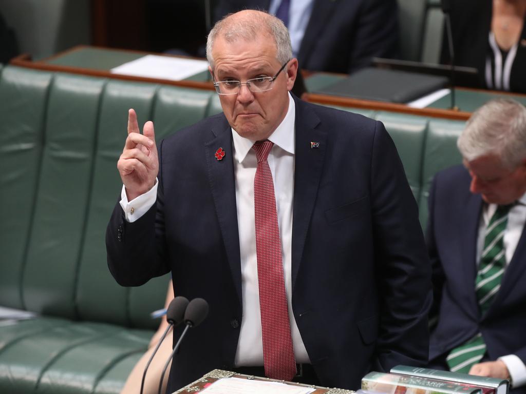 Scott Morrison has “big stick” energy policy. Picture Kym Smith