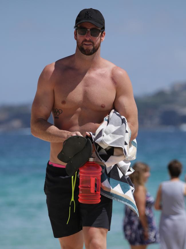 Australian swimmer and Olympic medallist James Magnussen at Bondi Beach. Picture: Christian Gilles