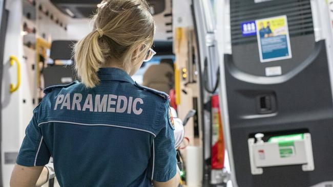 Paramedics were called to two separate incidents that left two separate men with leg injuries in Bundaberg on Sunday. Picture: Mary-Ann Shapcott