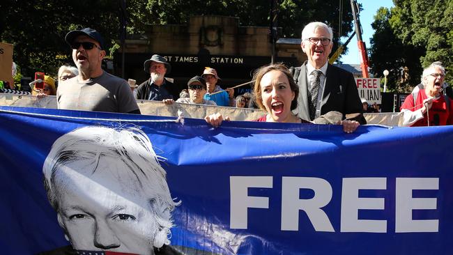 Ms Assange said she ‘longed’ to be in Australia with her husband. Picture: Gaye Gerard