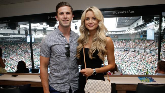 Marc Murphy and his wife Jessie have announced they are having a baby. Picture: Lucas Dawson/Supplied