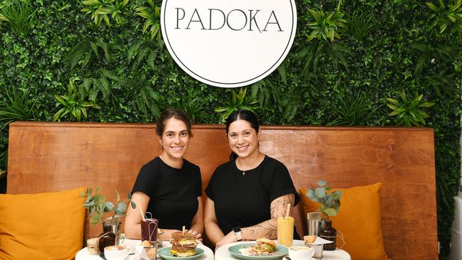 Natalia Borghi and Bianca Cantarero, at Padoka Cafe. Picture: Shae Beplate.