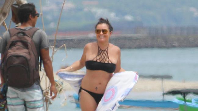 A 2017 photo of Ms Corby and her boyfriend Ben Panangian while on the beach in Bali. She was deported just over a month later. Picture: News Corp Australia