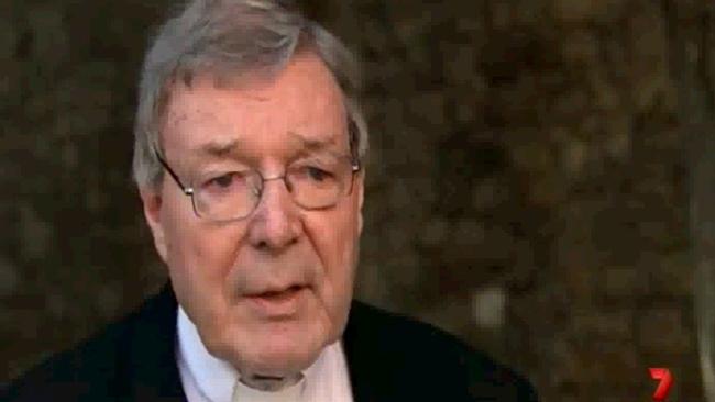 George Pell. Picture: Seven News.