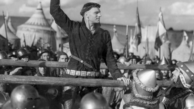 Sir Laurence Olivier in the 1946 film Henvry V.