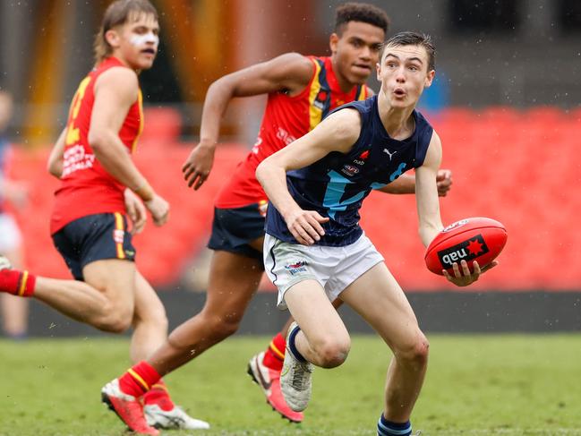 Smith in action for Vic Metro during the under-16 national carnival. Picture: Russell Freeman/AFL Photos