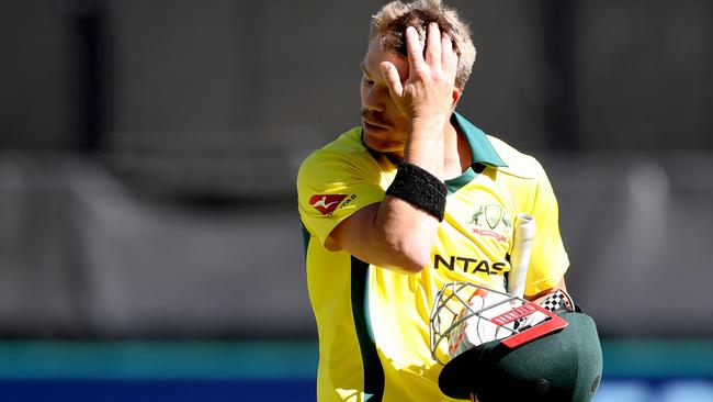 David Warner only scored 73 runs in the ODI series against the Poms.