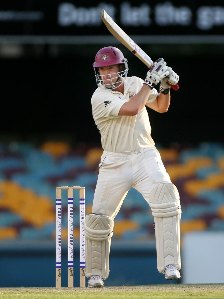 Lachlan Stevens bats for the Queensland Bulls. Picture Peter Wallis