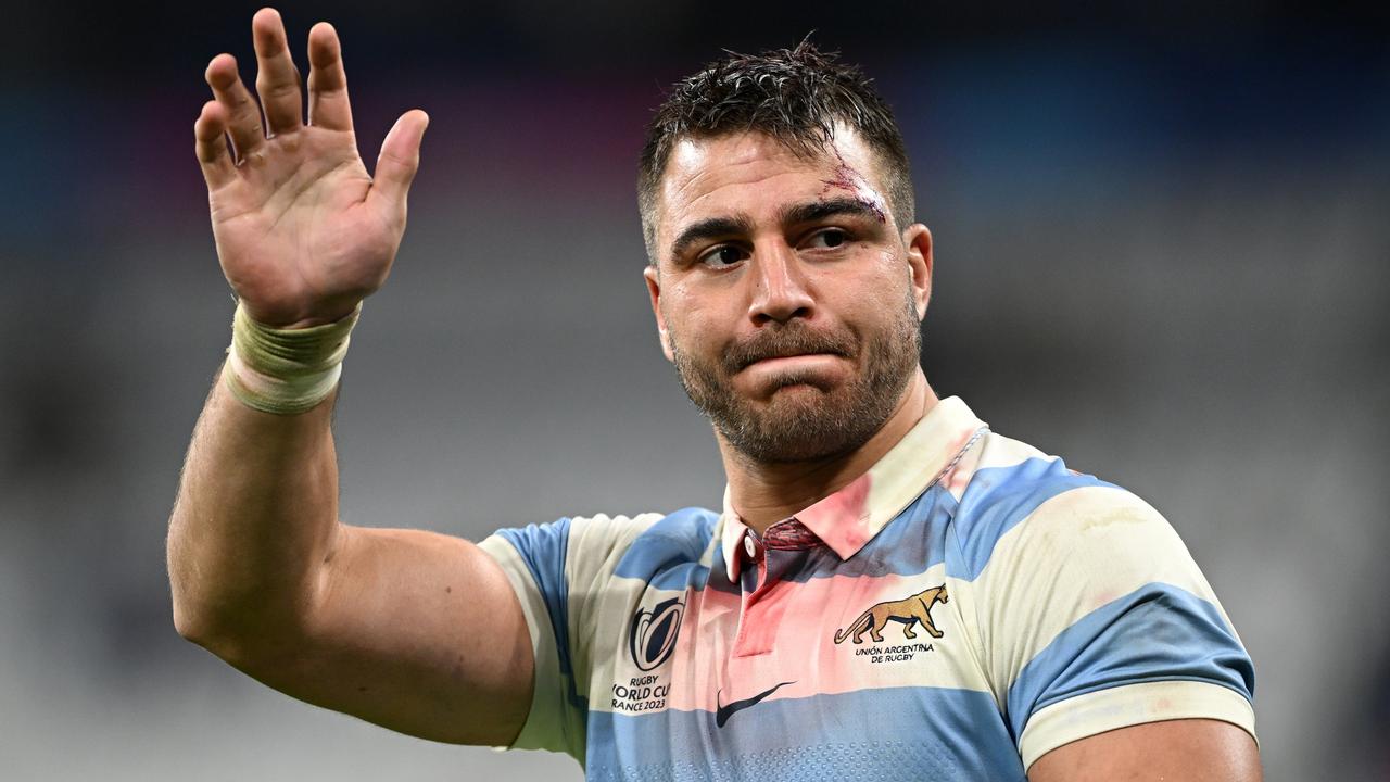 Facundo Isa of Argentina acknowledges the fans. Photo by Mike Hewitt/Getty Images.