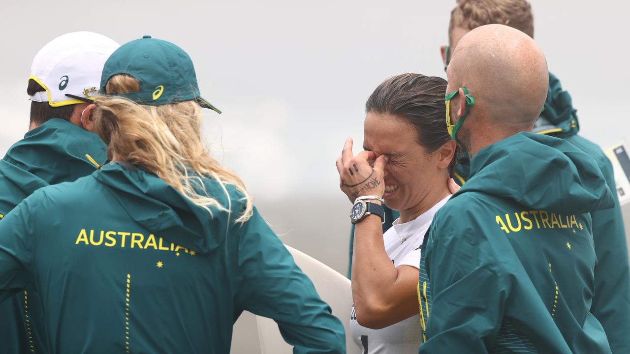 Sally Fitzgibbons was left in tears after her loss in the quarters