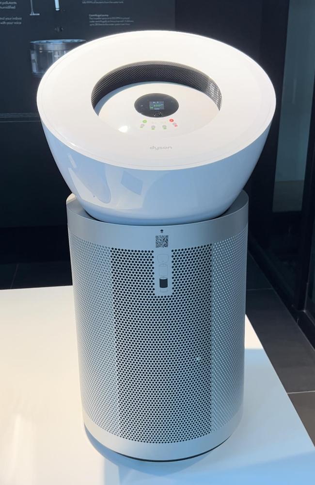 It creates a larger airflow with minimal noise thanks to its unique cone shape. Picture: news.com.au in Singapore