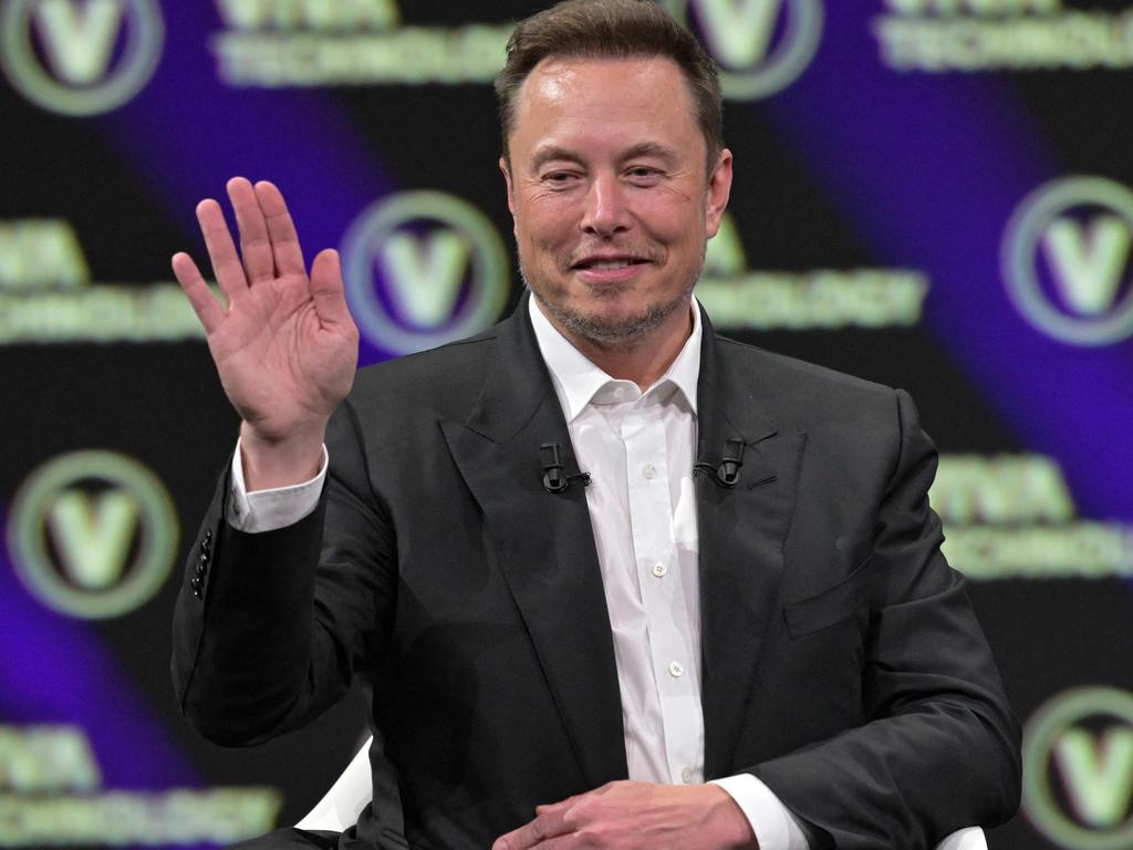 SpaceX, Twitter and electric car maker Tesla CEO Elon Musk waves as he speaks during his visit at the Vivatech technology start-ups and innovation fair at the Porte de Versailles exhibition centre in Paris, on June 16. Picture: Alain Jocard/AFP