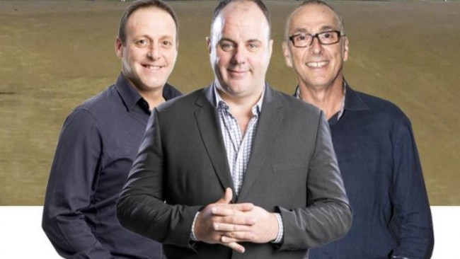 Croc Media’s Off the Bench team Liam Pickering, Craig Hutchison and John ‘Dr Turf’ Rothsfield