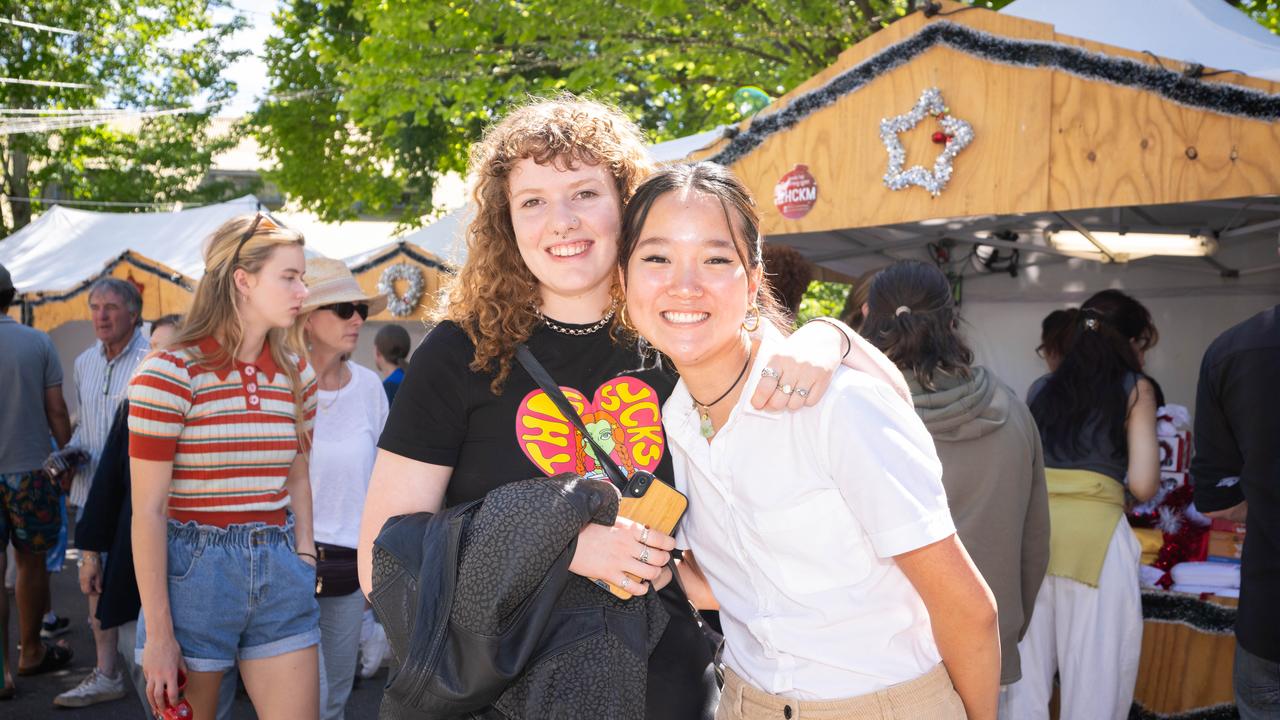 Hahndorf Christkindlmarkt shoppers spreading cheer. Picture: The Advertiser/ Morgan Sette